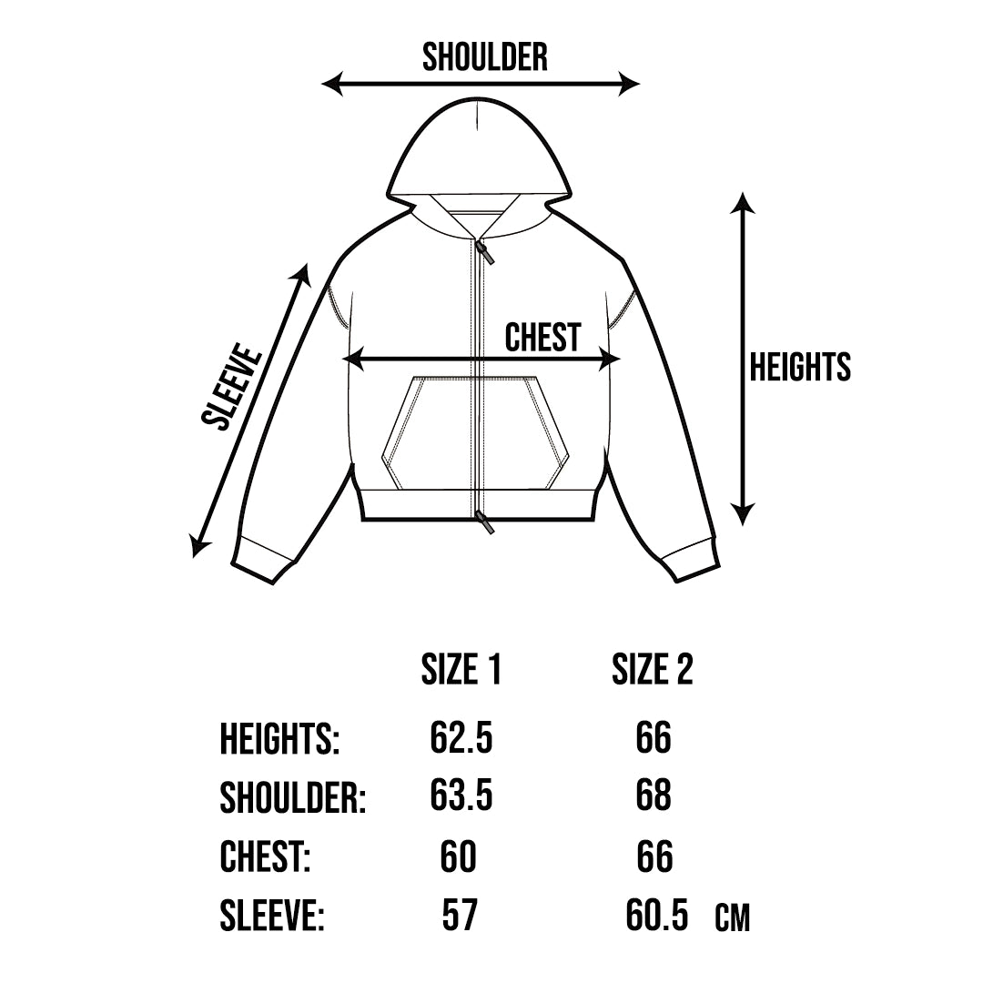 FALLING ANGEL ZIP UP HOODIE - BLACK | KIFT Chile